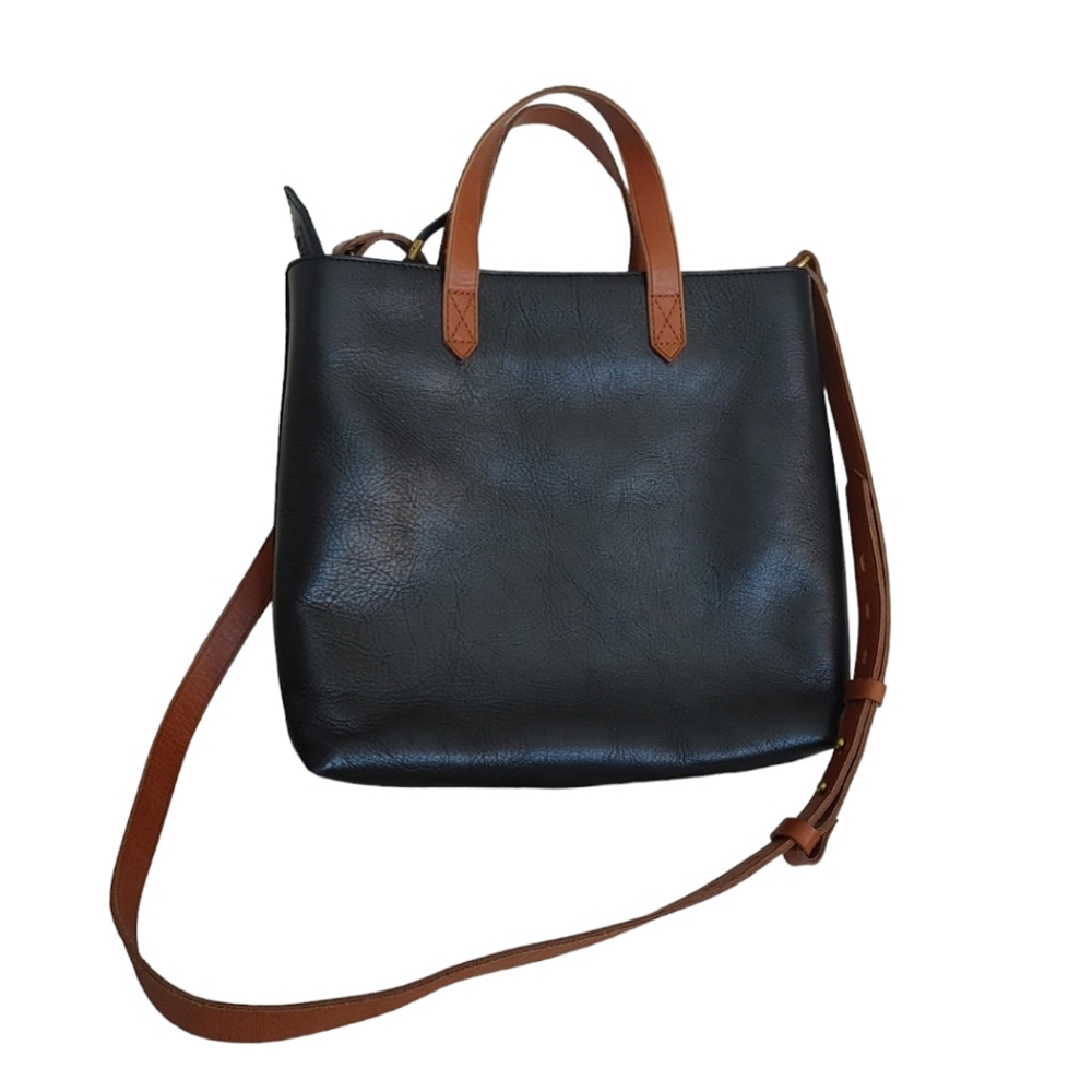 Elegant Black and Brown Tote Bag